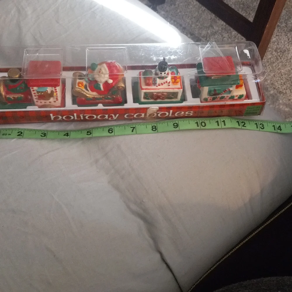 4 Christmas Holiday  Train Candles